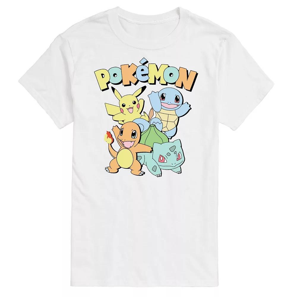 Men's Pokemon Muted Tee, Size: Large, White Product Image