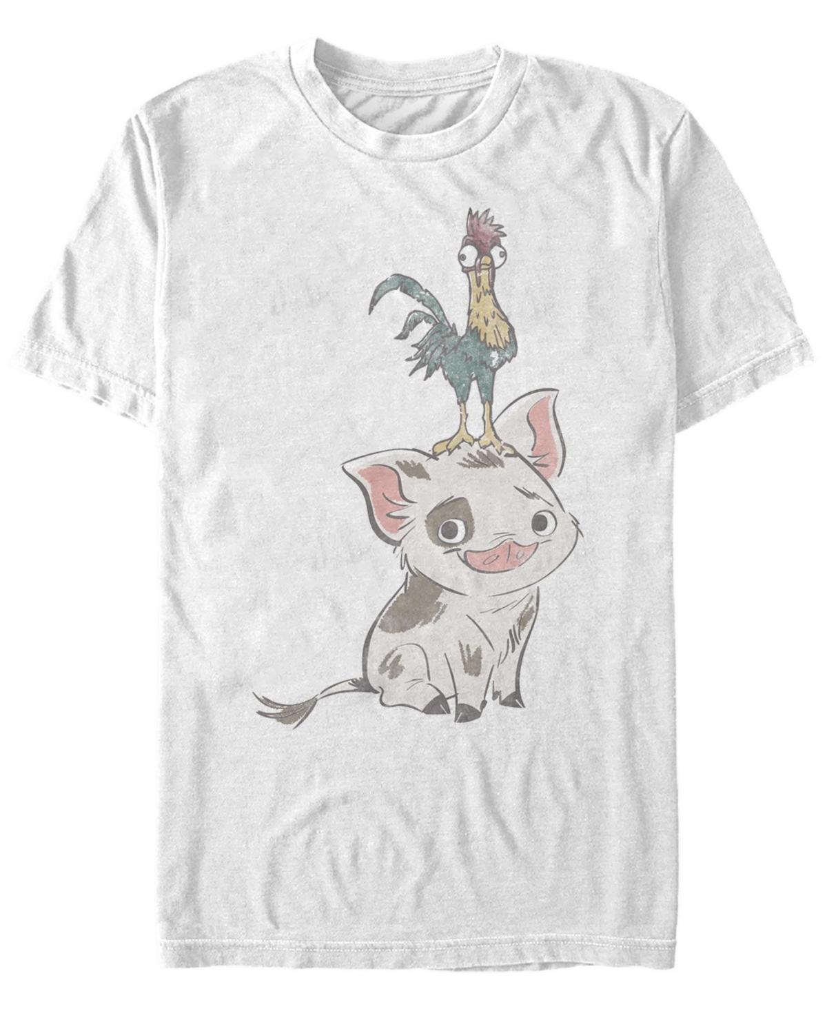 Disney's Moana Pua Drawn Smile Men's Tee, Size: Small, White Product Image