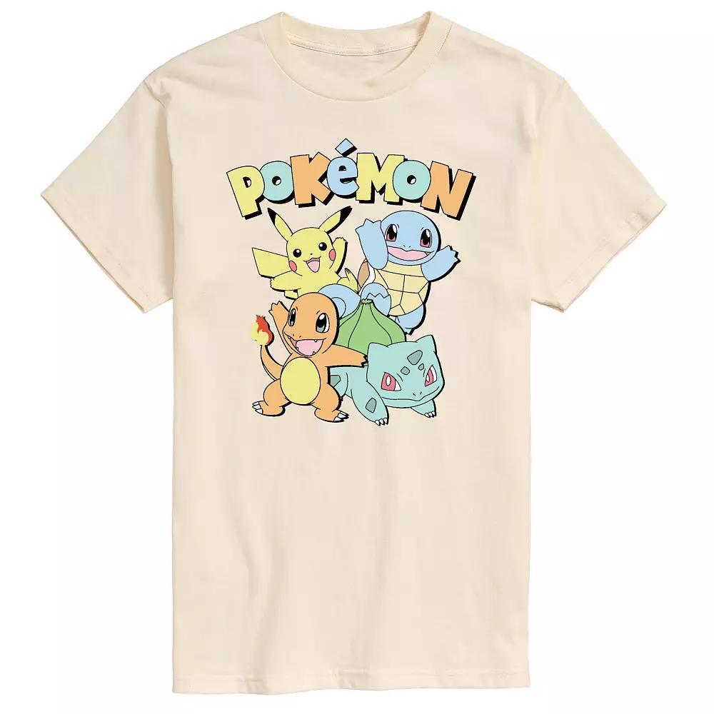 Men's Pokemon Muted Tee, Size: Large, White Product Image