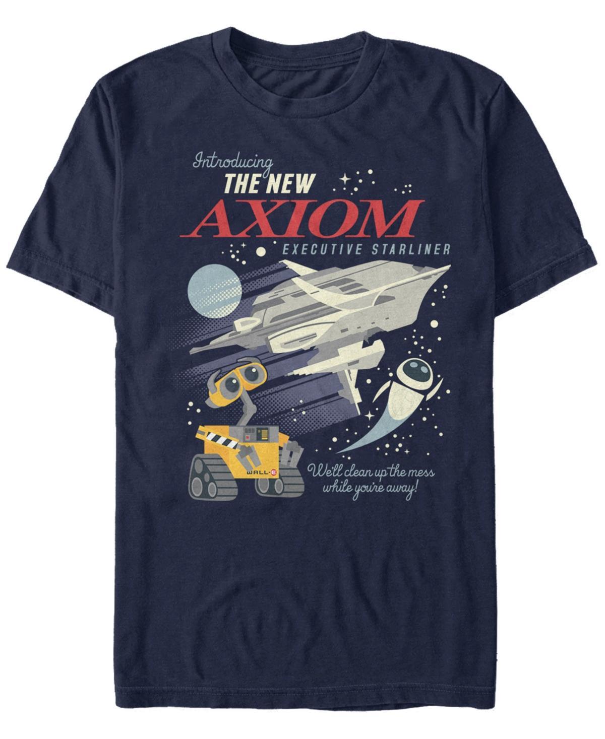 Disney / Pixar's WALL-E Men's Axiom Collage Poster Tee, Size: Large, Blue Product Image