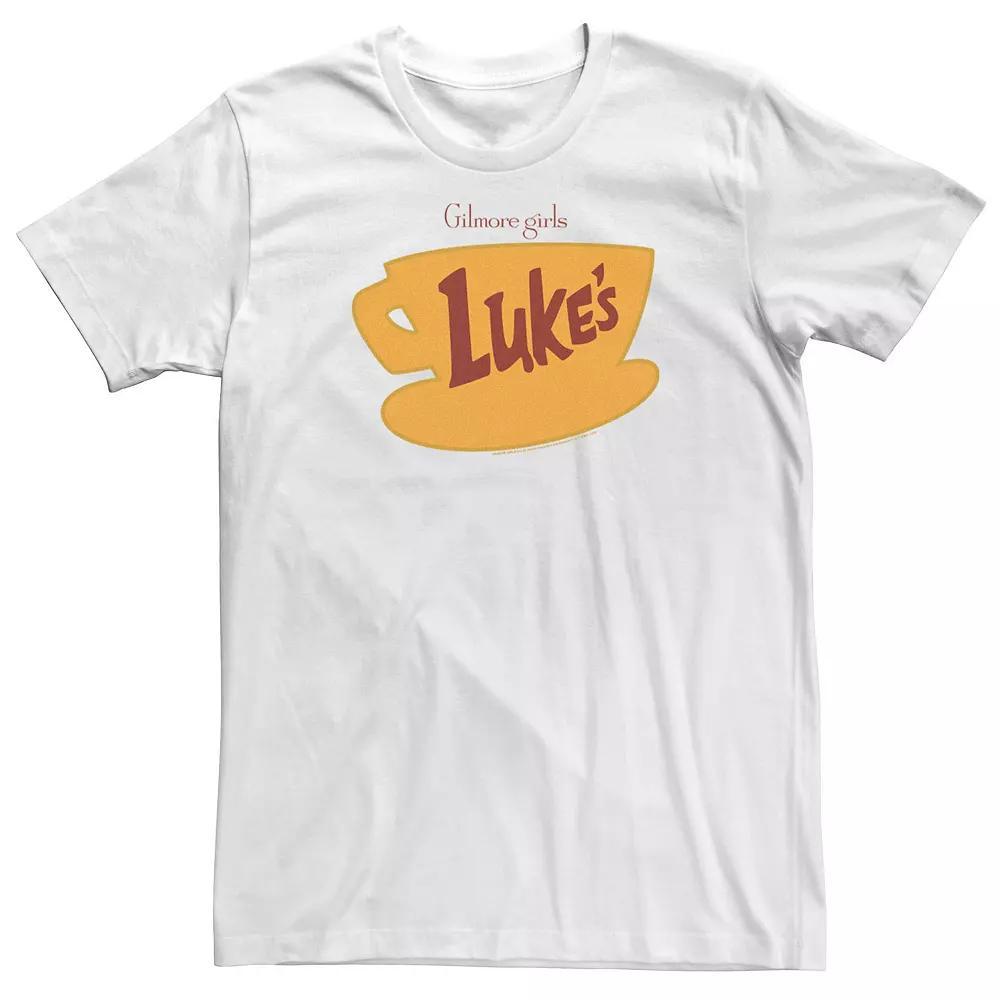 Big & Tall Gilmore Girls Luke's Logo Tee, Men's, Size: XLT, Athletic Grey Product Image