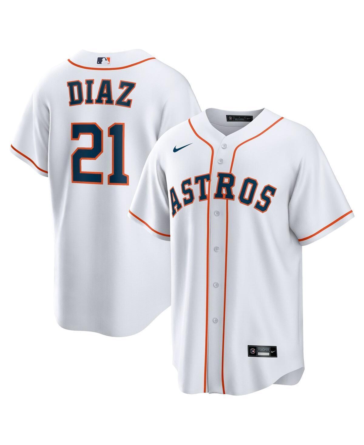 Men's Nike Yainer Diaz White Houston Astros Home Replica Jersey, Size: Medium Product Image