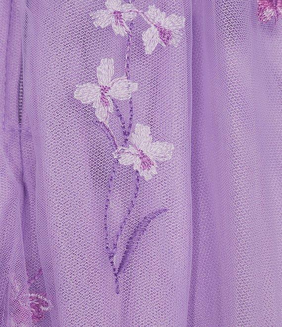 City Vibe Sleeveless Sweetheart Embroidery Mesh Corset Dress Product Image