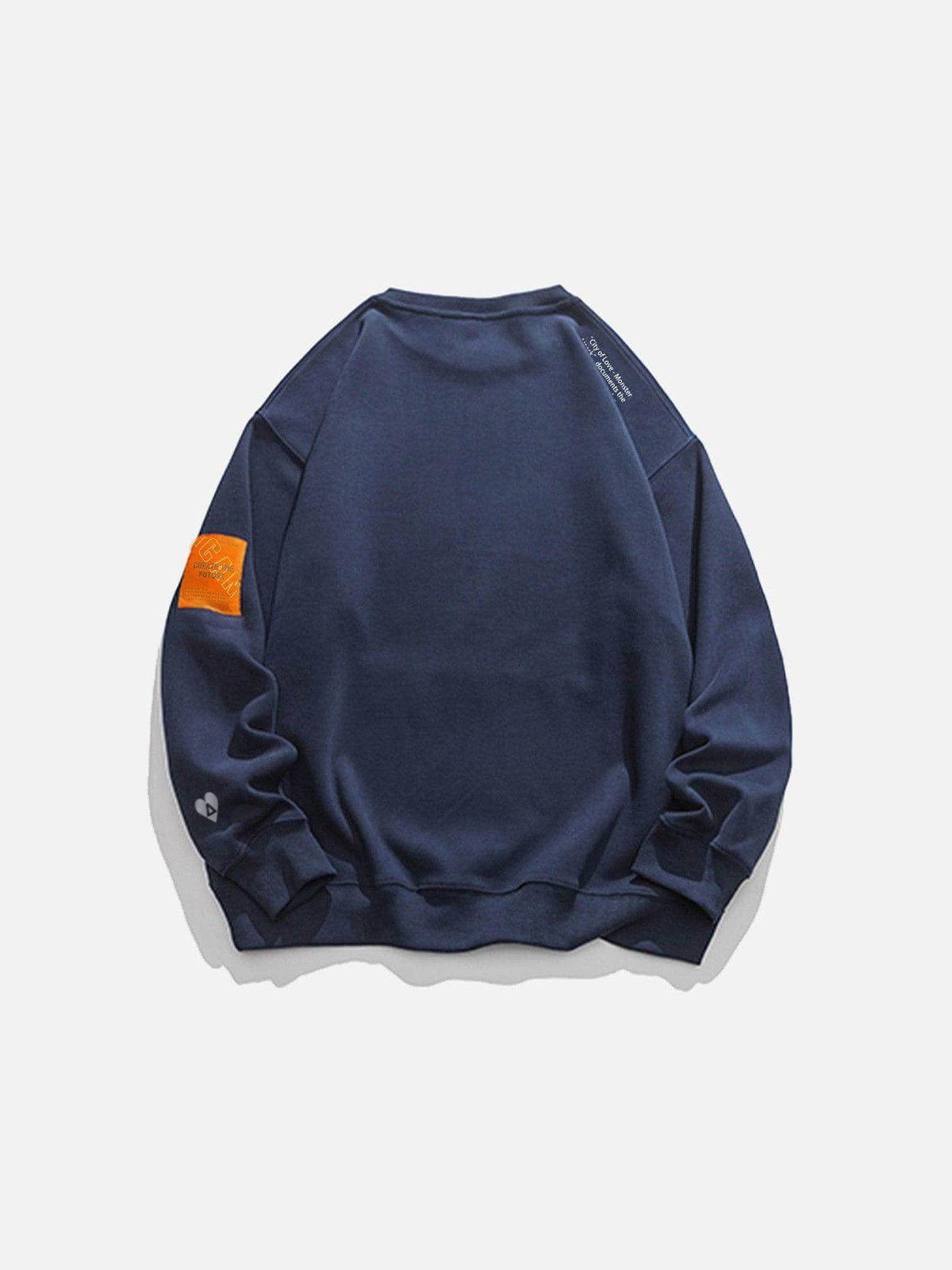 Aelfric Eden Orange Labeled Sweatshirt Product Image