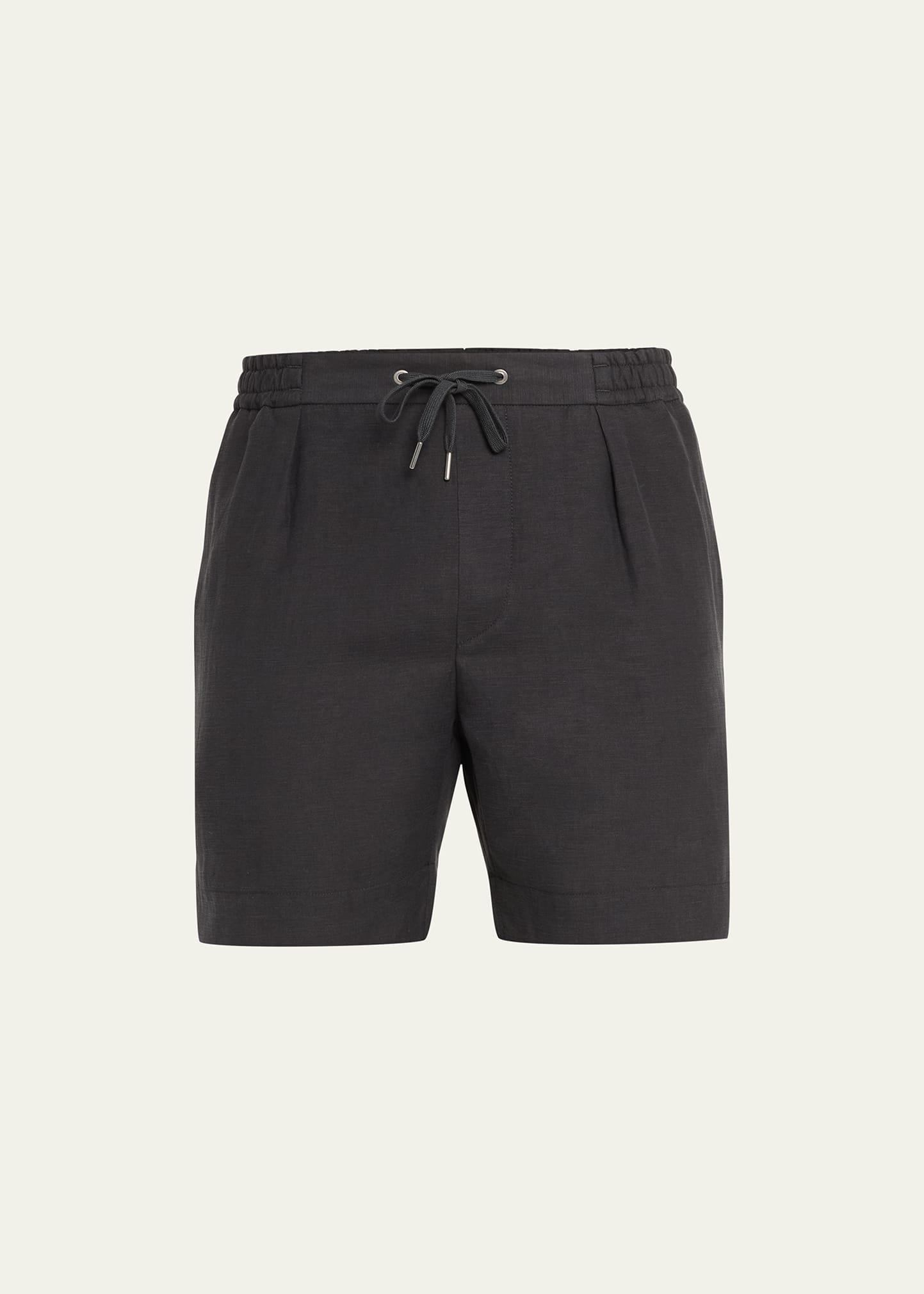Mens Dorset Silk-Linen Drawstring Shorts Product Image