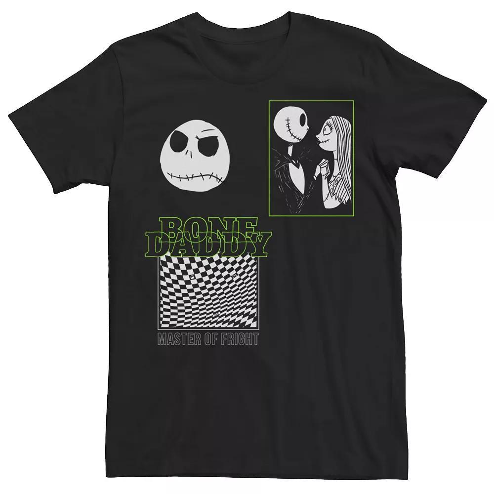 Disney's The Nightmare Before Christmas Men's Bone Daddy PaneTee, Size: XXL, Black Product Image