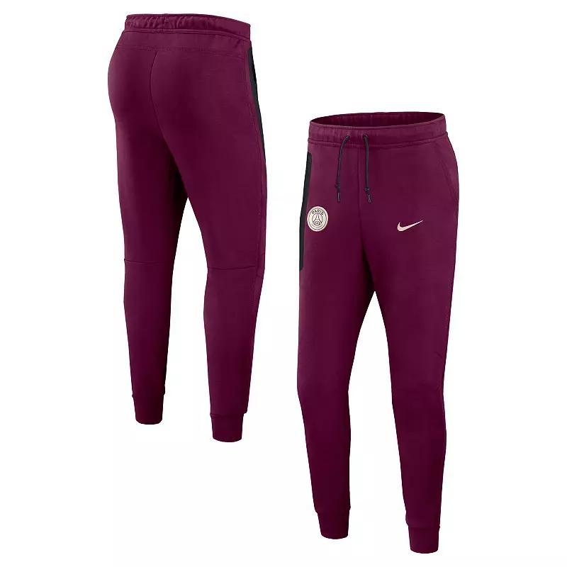 Men's Nike Burgundy Paris Saint-Germain 2024/25 Tech Fleece Jogger Pants, Size: 3XL, Psg Med Re Product Image