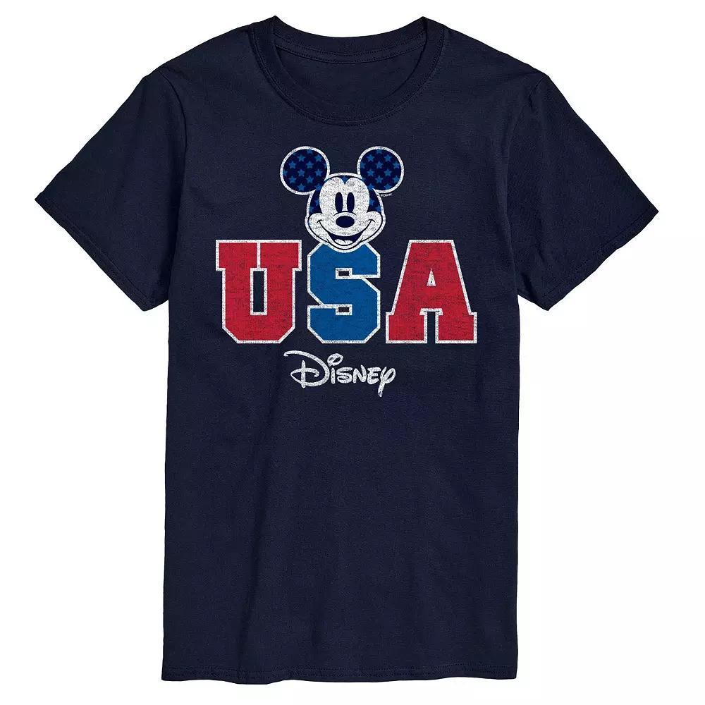 Disney's Mickey Mouse Men's USA Graphic Tee, Size: XXL, Gray Product Image
