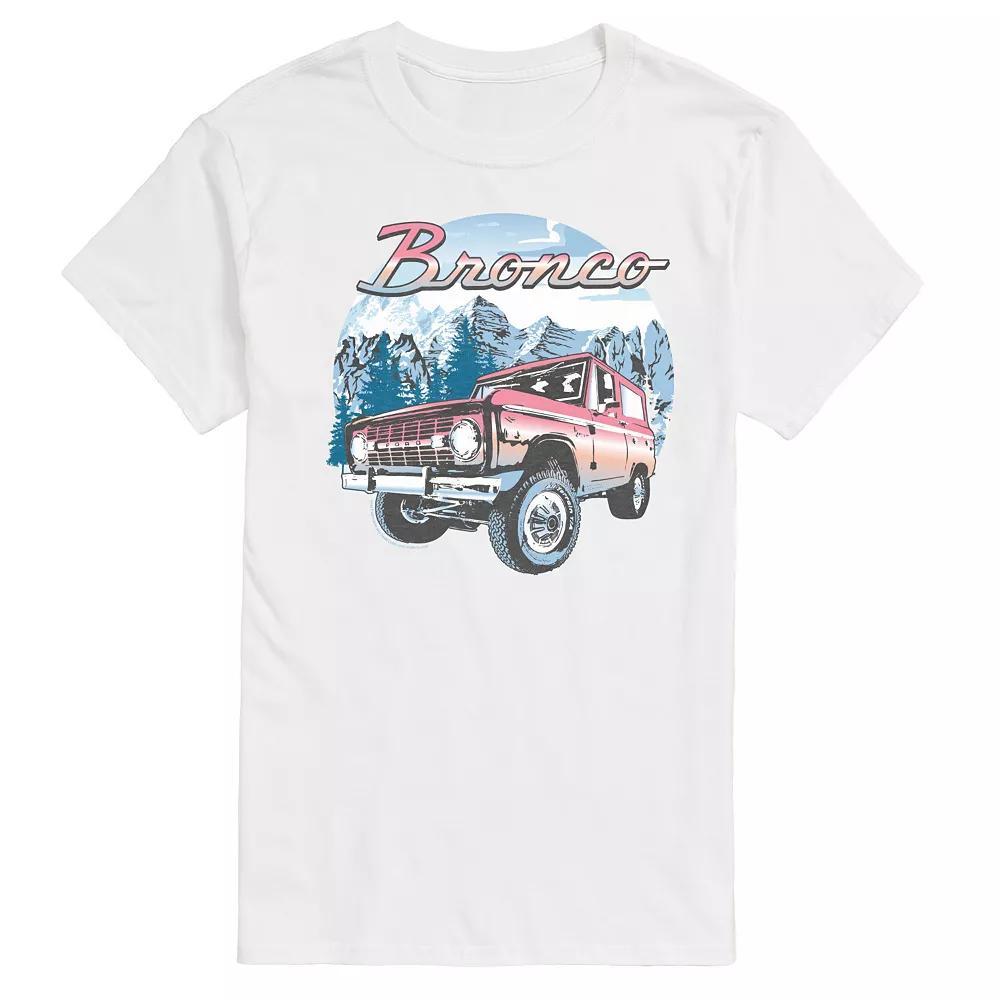 Mens Ford Bronco Snowy Mountains Graphic Tee Product Image