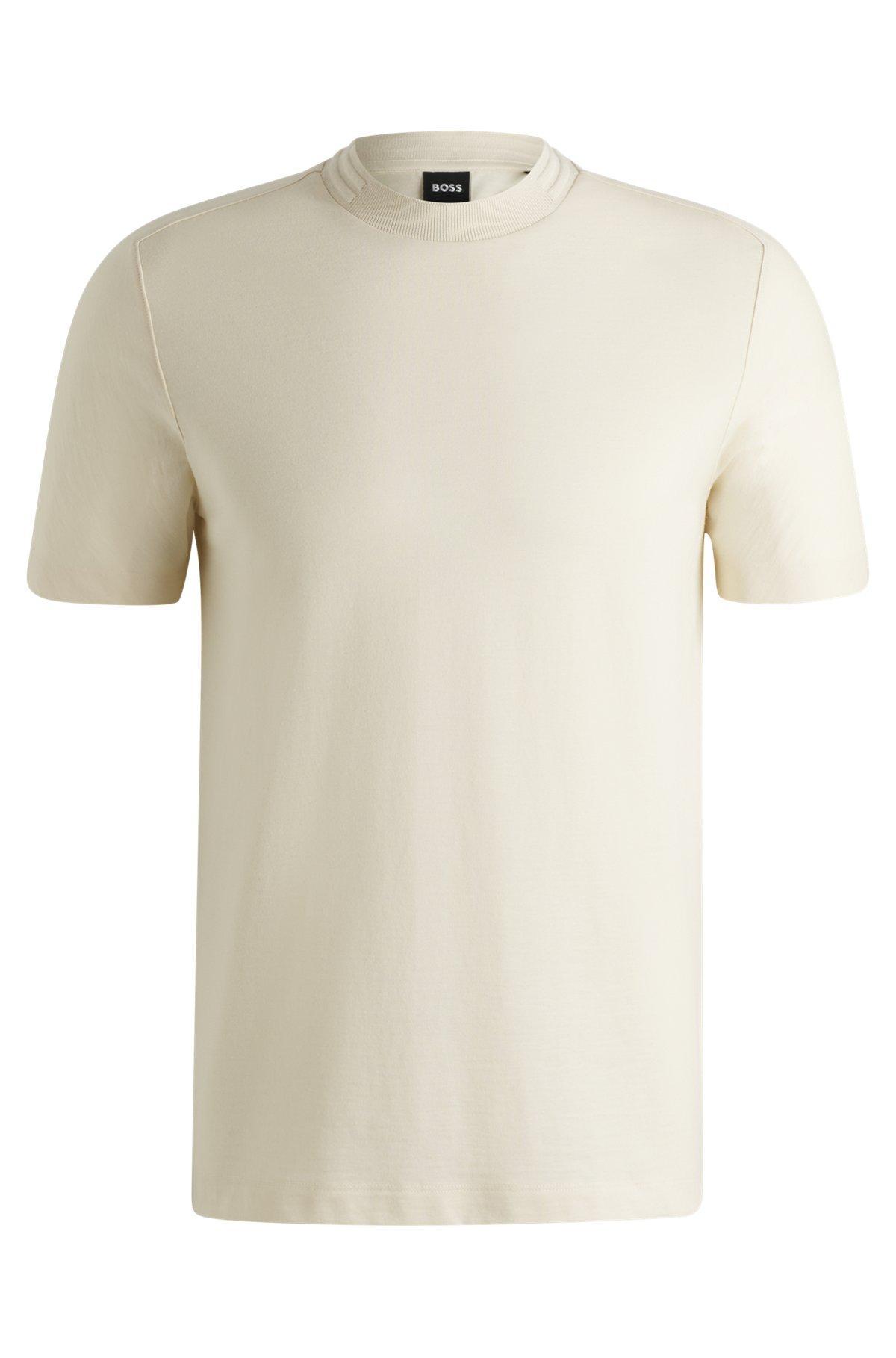 Regular-fit T-shirt in stretch flannel Product Image