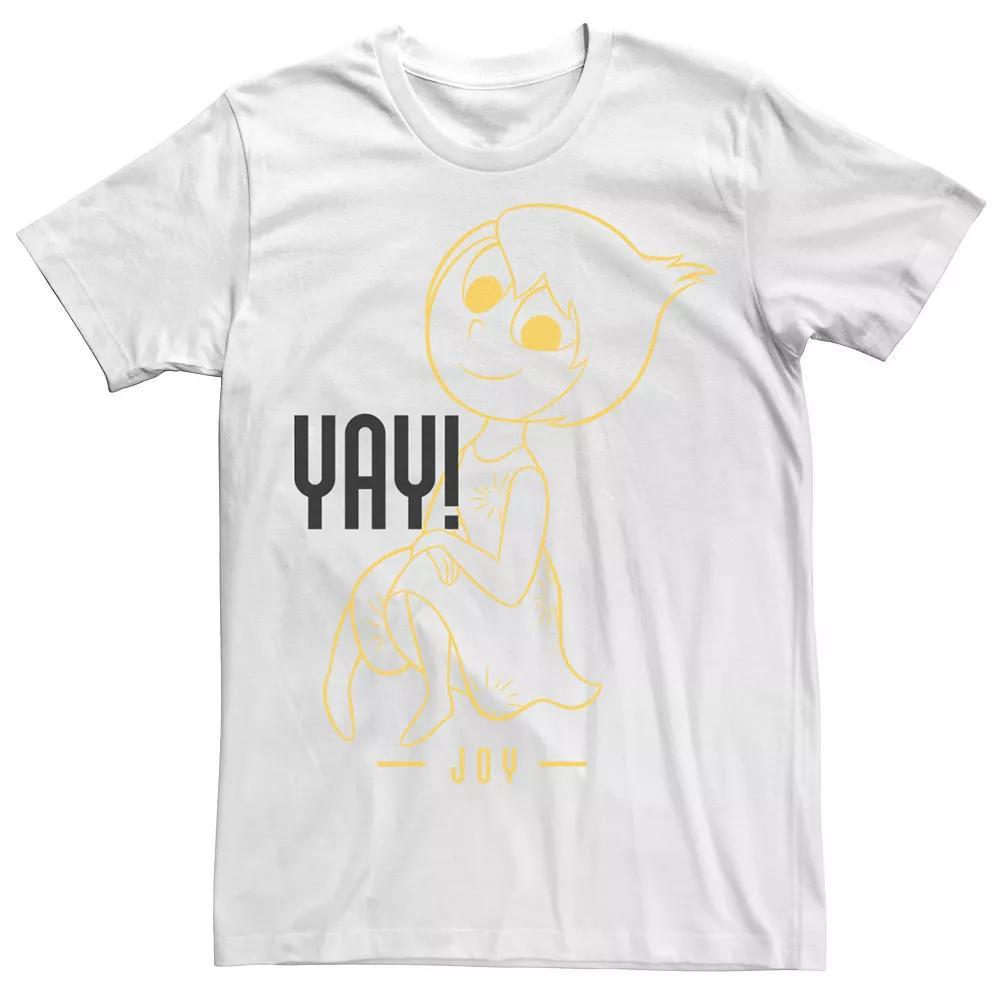 Disney / Pixar's Inside Out Joy Men's Yay! Tee, Size: 3XL, White Product Image