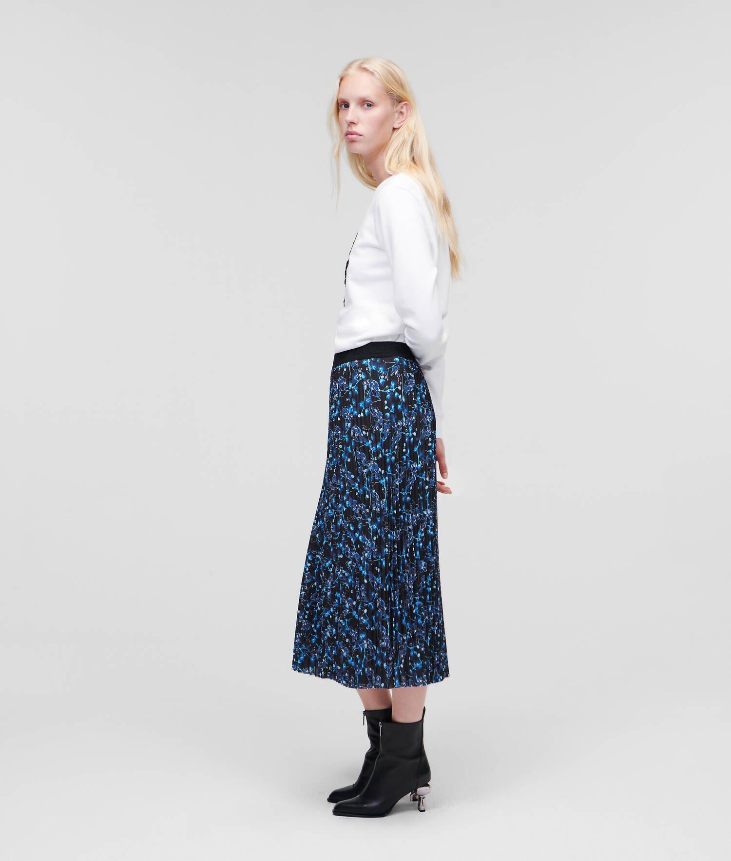 ORCHID PRINT MIDI-SKIRT Product Image