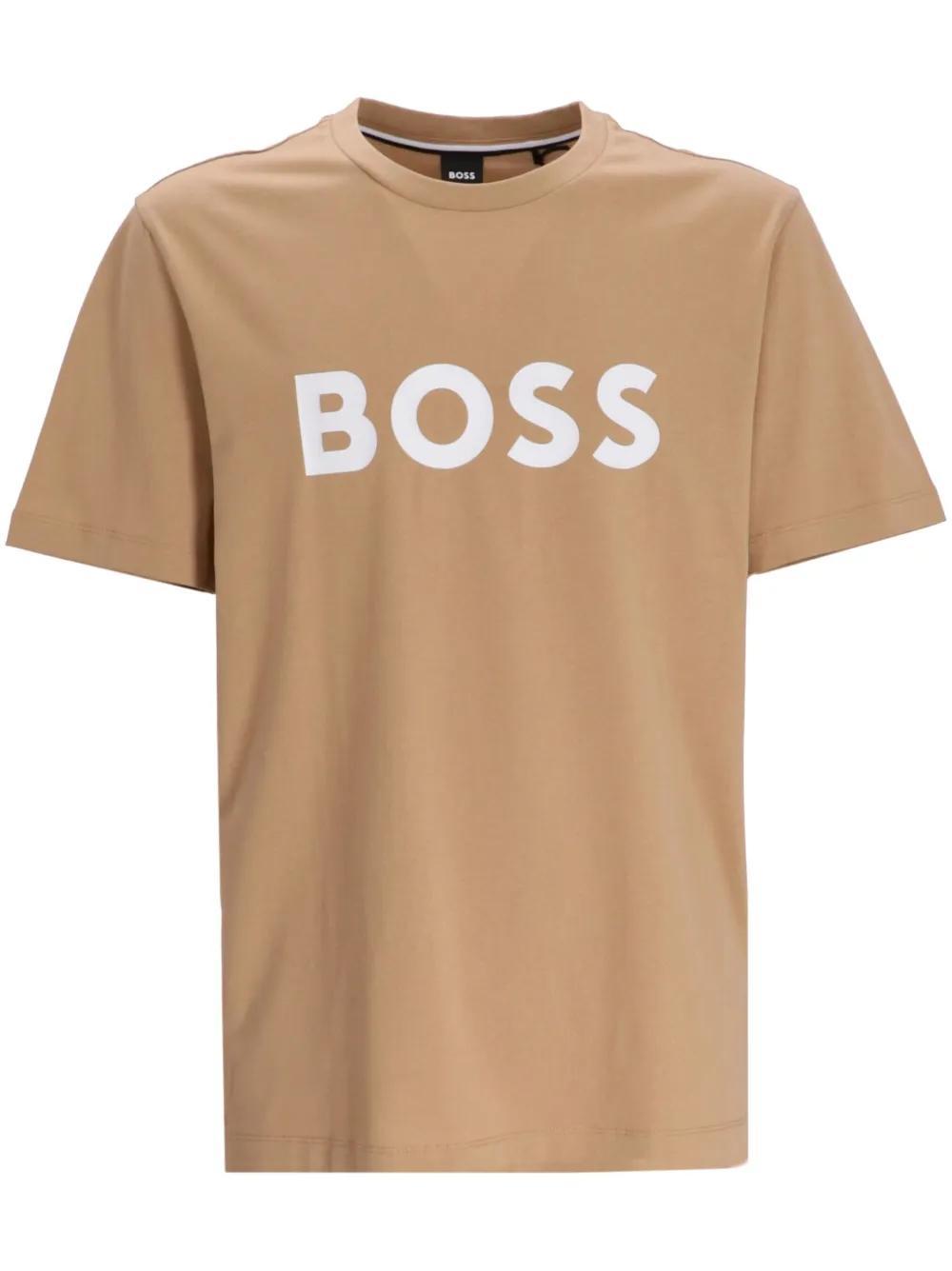 logo-print cotton T-shirt Product Image