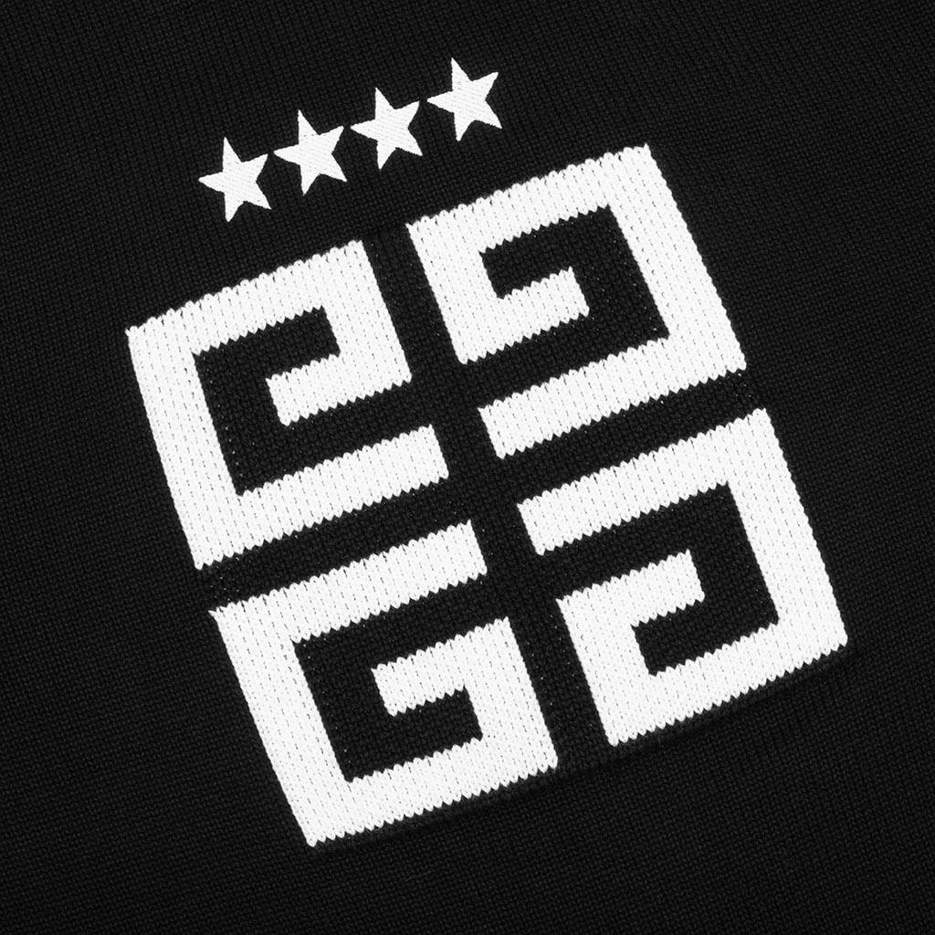 Star Embroidered 4G Logo Cardigan - Black/White Male Product Image
