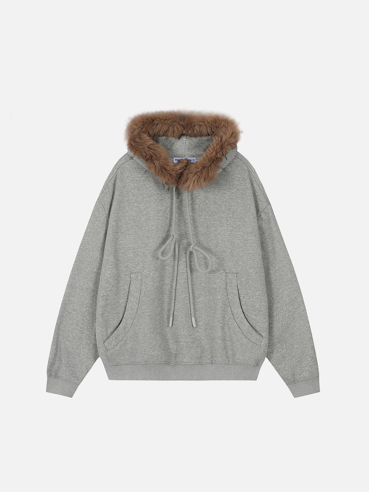 Aelfric Eden Plush Patchwork Hoodie Product Image