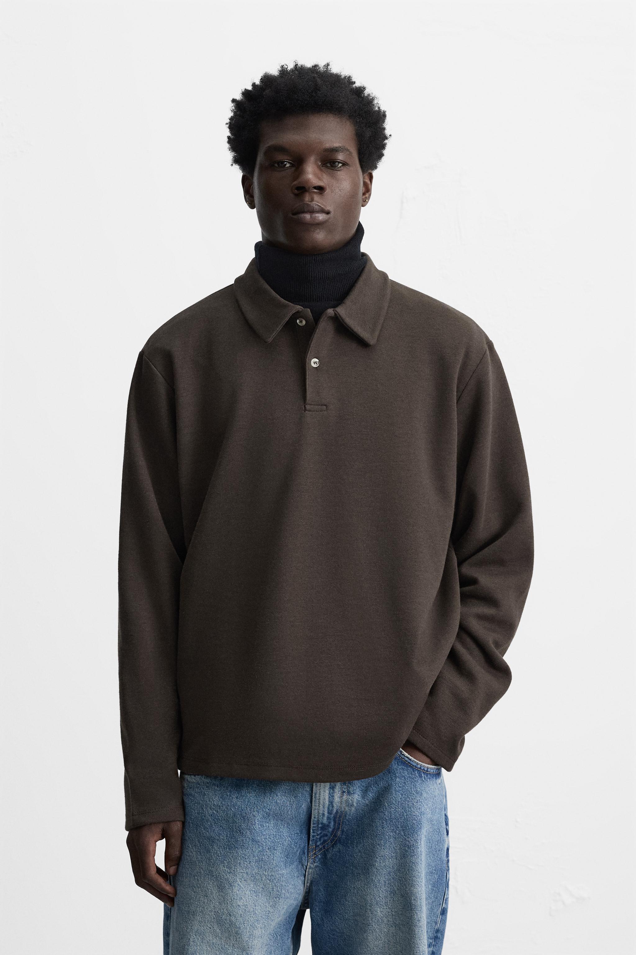BRUSHED INTERLOCK POLO SHIRT Product Image
