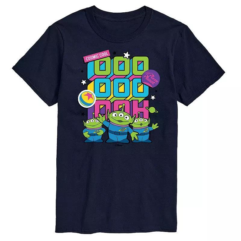 Disney / Pixars Toy Story 4 Mens Aliens Stacked Graphic Tee Blue Product Image