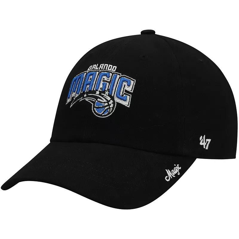 Womens 47 Black Orlando Magic Miata Clean Up Logo Adjustable Hat Product Image