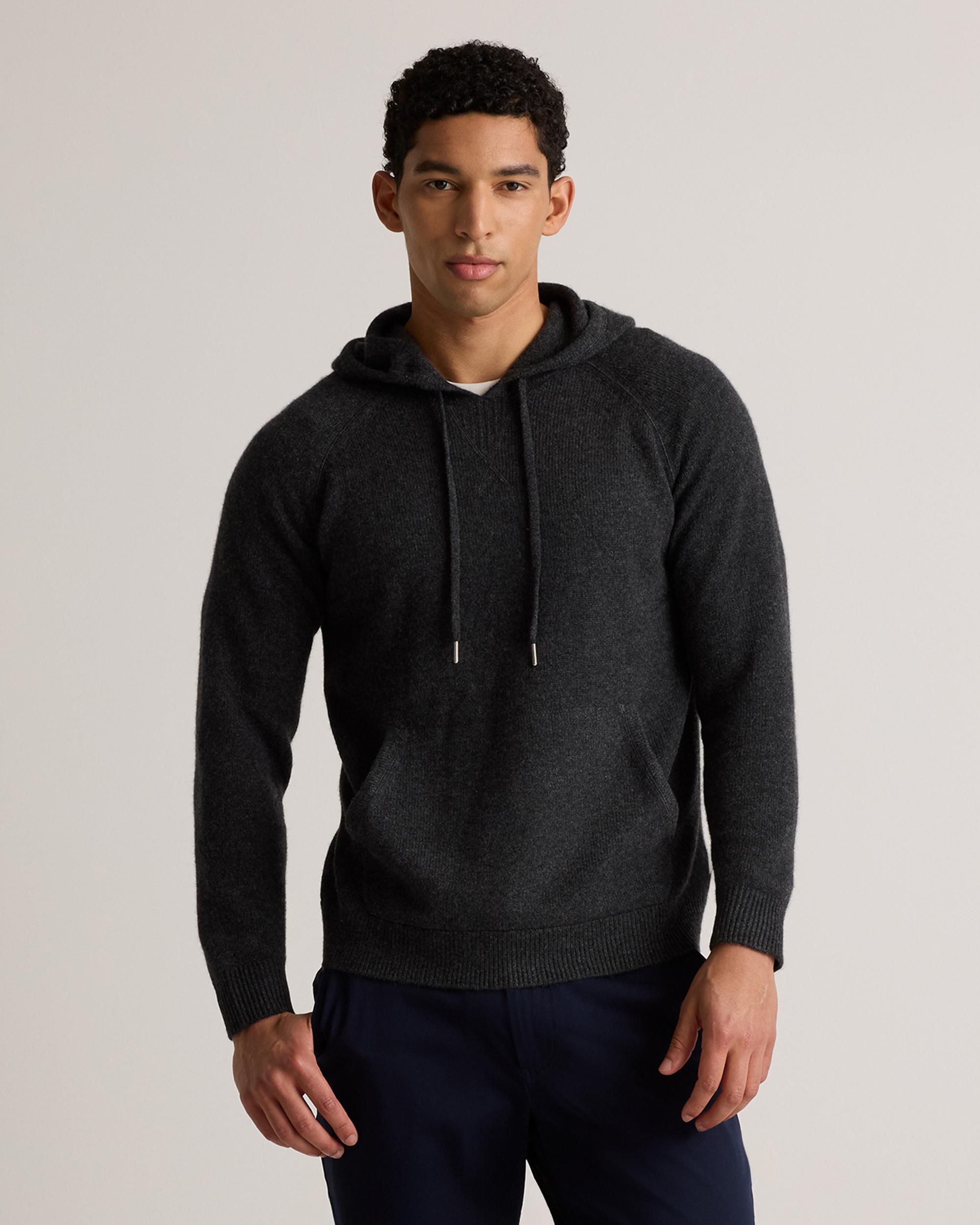 Mongolian Cashmere Pullover Hoodie Product Image