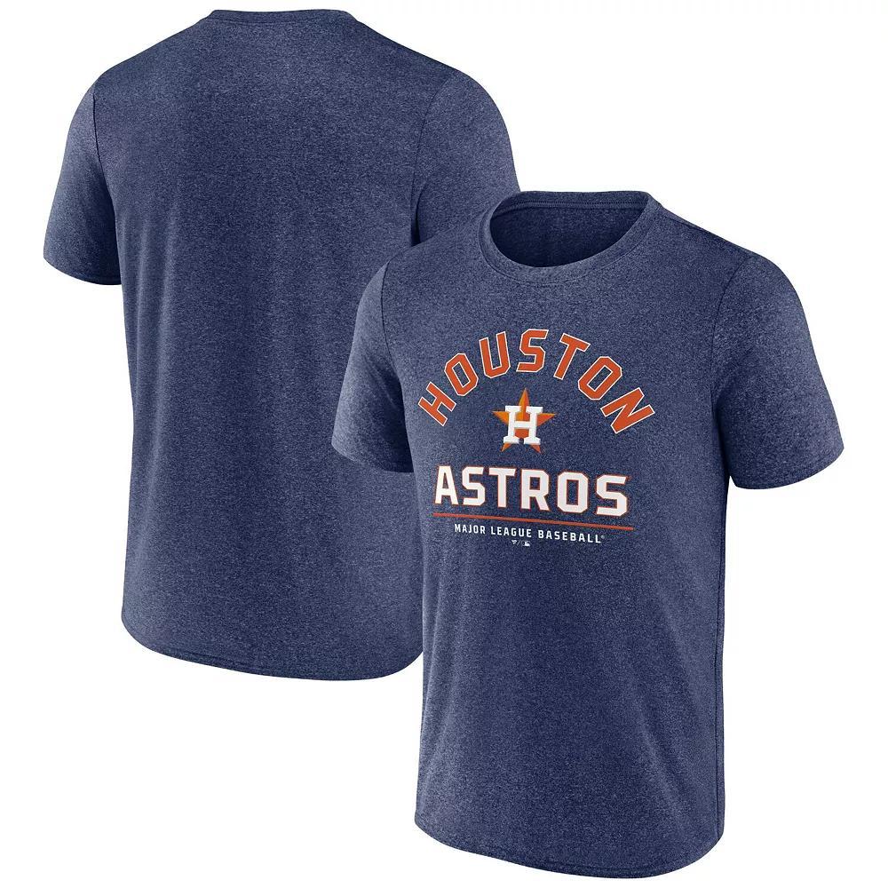Men's Fanatics Heather Navy Houston Astros Front & Center T-Shirt, Size: Small, Blue Product Image