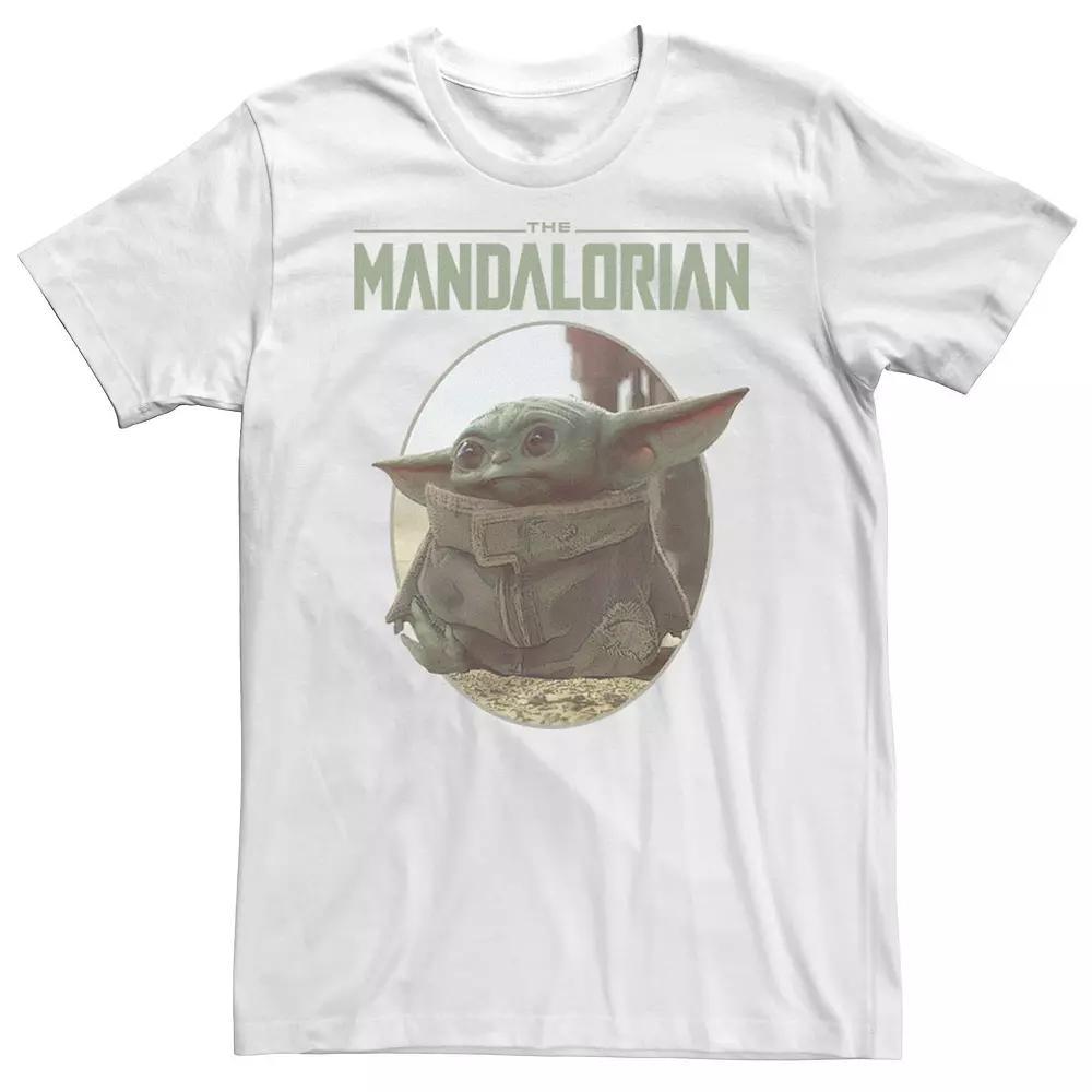 Men's Star Wars The Mandalorian The Child Circle Portrait Tee, Size: XXL, Athletic Grey Product Image