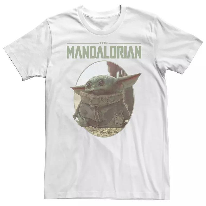 Men's Star Wars The Mandalorian The Child Circle Portrait Tee, Size: XXL, Athletic Grey Product Image