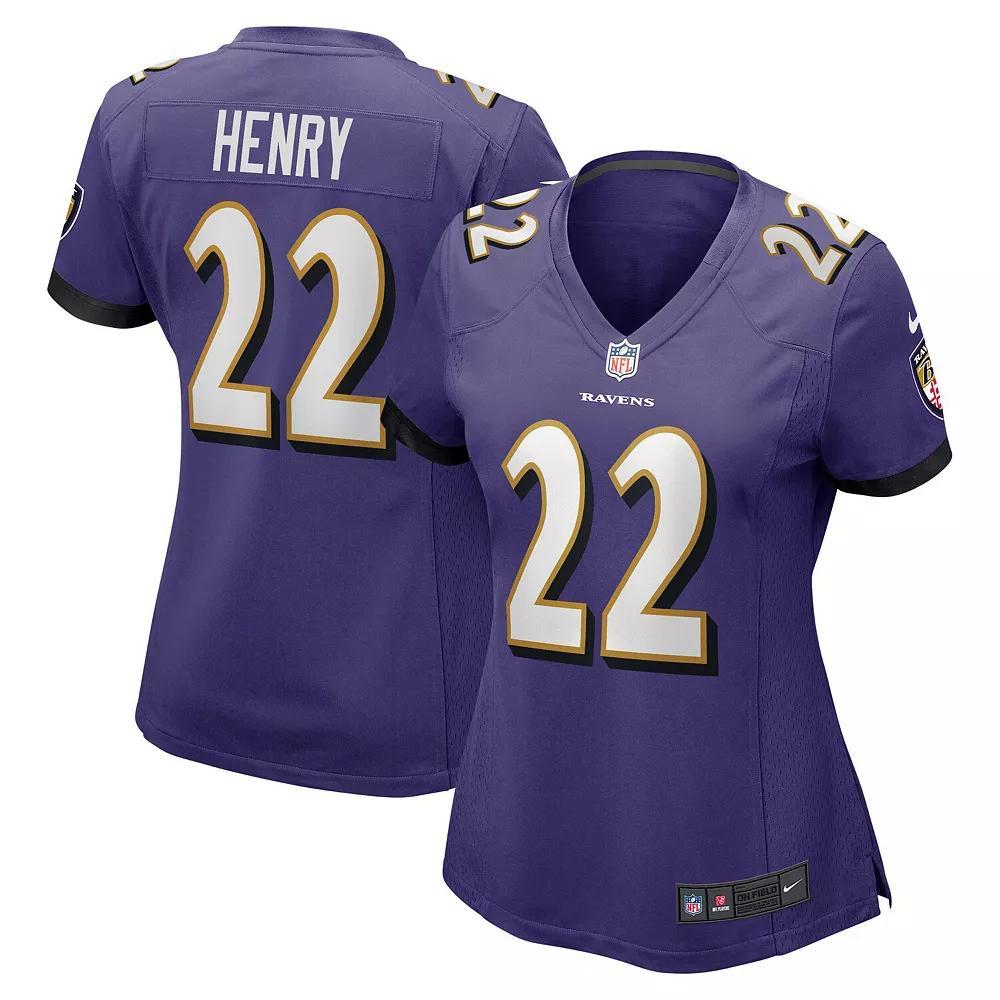 Women's Nike Derrick Henry Purple Baltimore Ravens Game Player Jersey, Size: 2XL Product Image