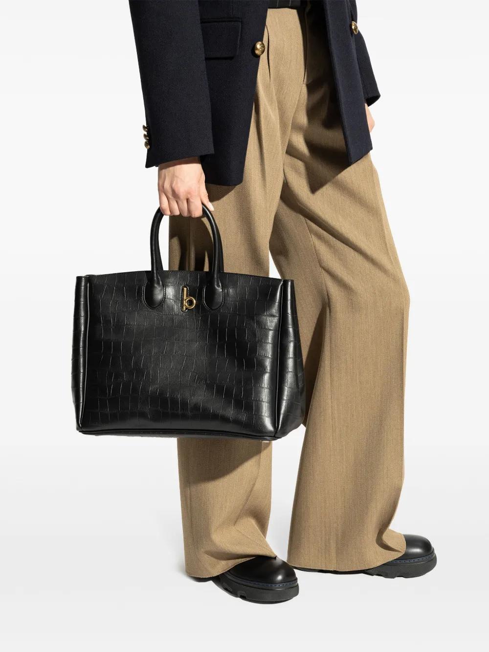 BURBERRY Rocking Horse Tote Bag In Black Product Image