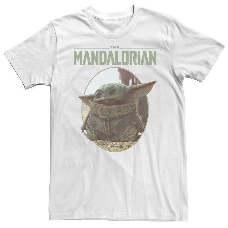 Men's Star Wars The Mandalorian The Child Circle Portrait Tee, Size: XXL, Athletic Grey Product Image
