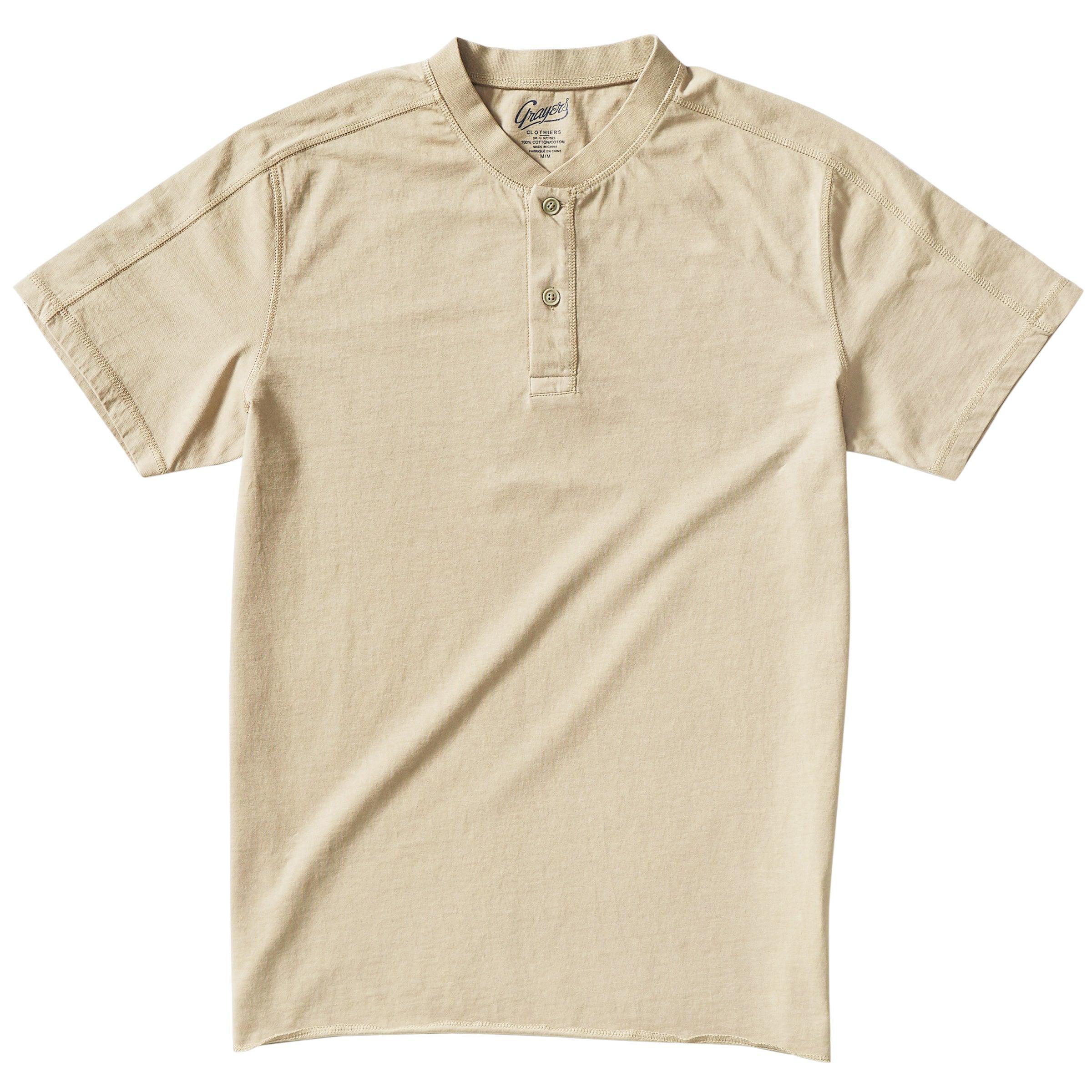 Cooper Short Sleeve Henley - Dried Herb * Product Image