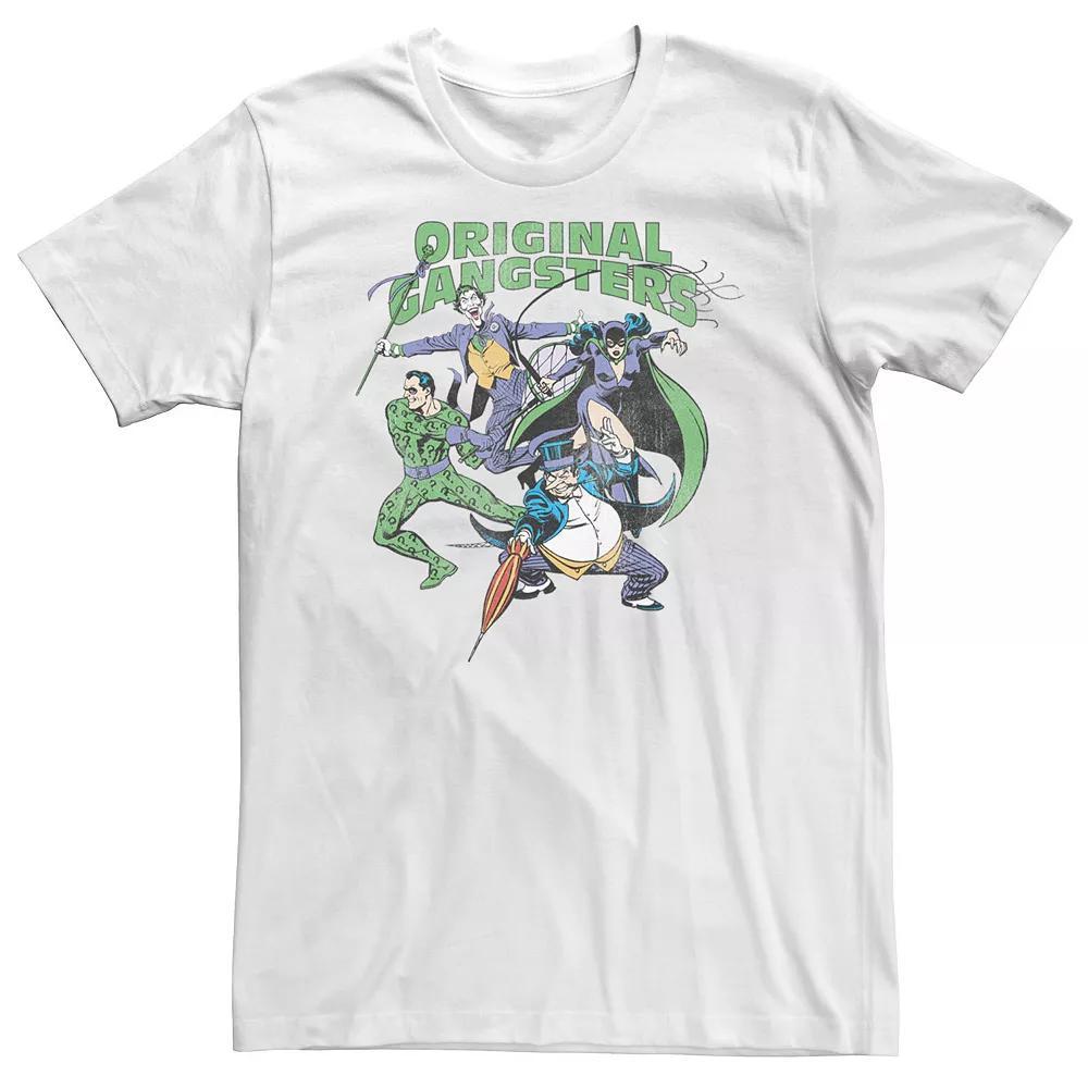 Big & Tall DC Comics Batman Classic "Original Gangsters" Tee, Men's, Size: 3XL, White Product Image