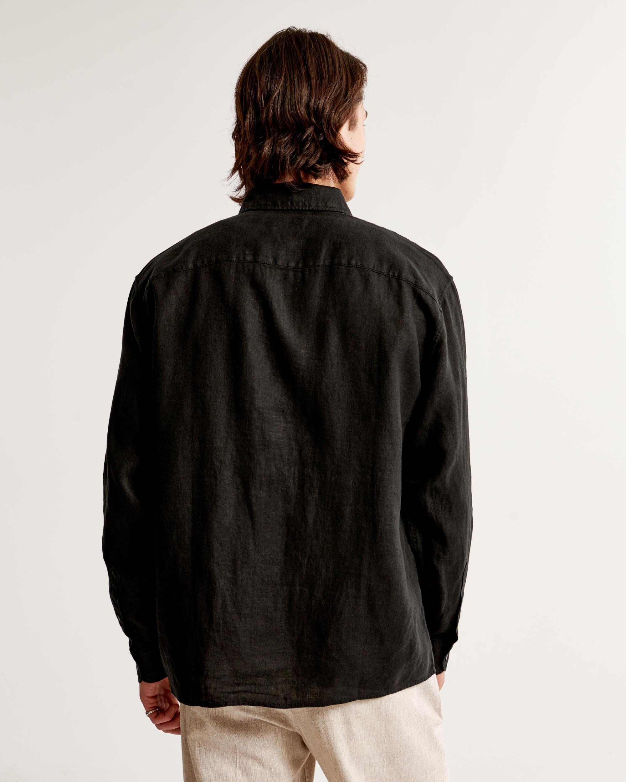 Linen Button-Up Shirt Product Image