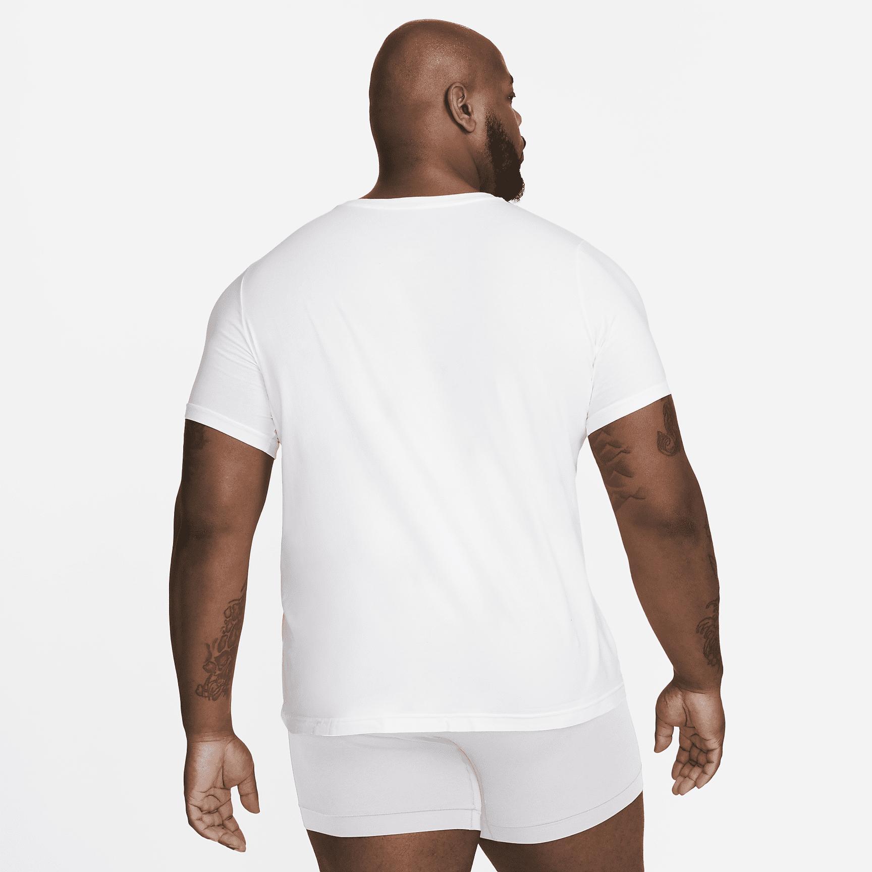 Nike Dri-FIT Essential Cotton Stretch Men's Slim Fit Crew Neck Undershirt (2-Pack) Product Image