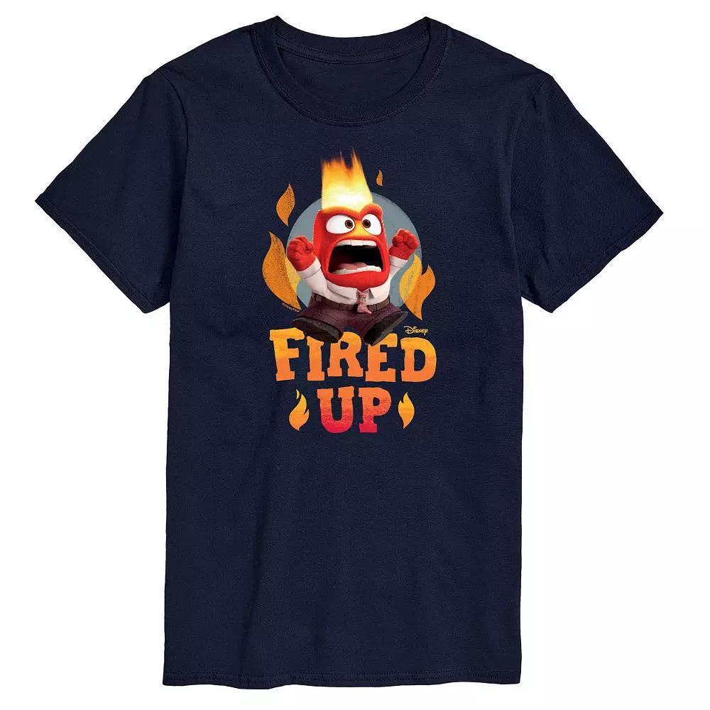 Big & Tall Disney / Pixar Inside Out Fired Up Tee, Mens Blue Product Image