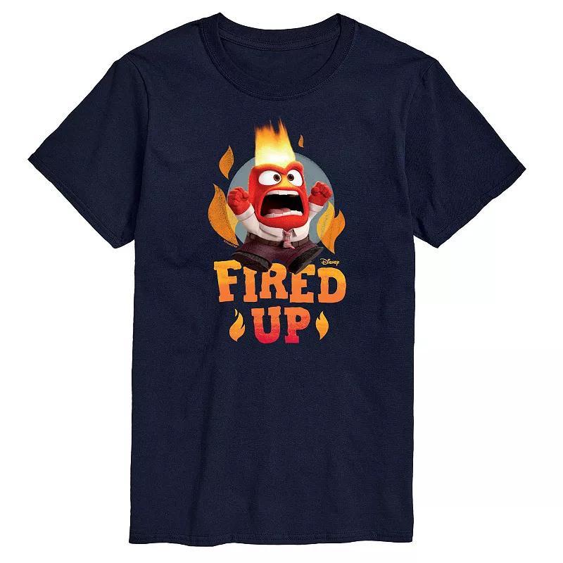 Big & Tall Disney / Pixar Inside Out Fired Up Tee, Mens Blue Product Image