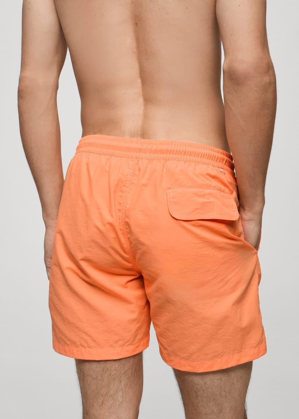 Plain lace swimsuit - Men | MANGO USA Product Image