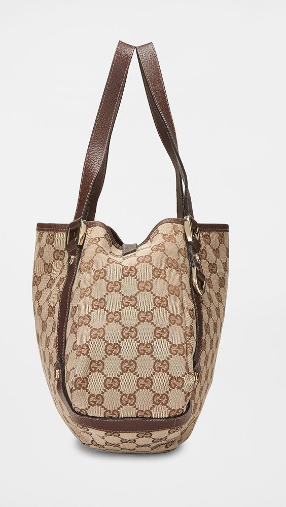 What Goes Around Comes Around Gucci Brown Canvas Abbey Tote | Shopbop Product Image