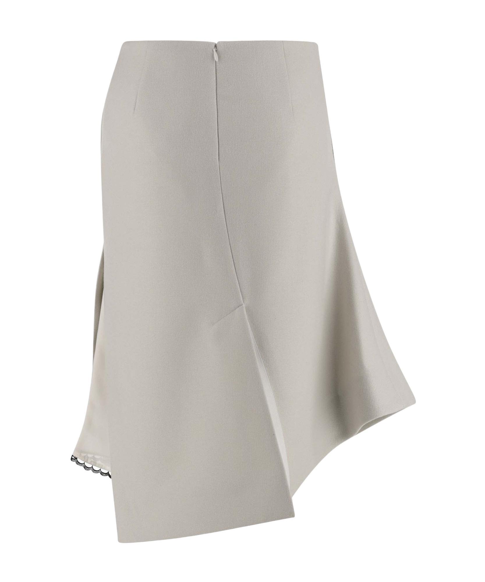 SACAI Wool Skirt In Gray Product Image