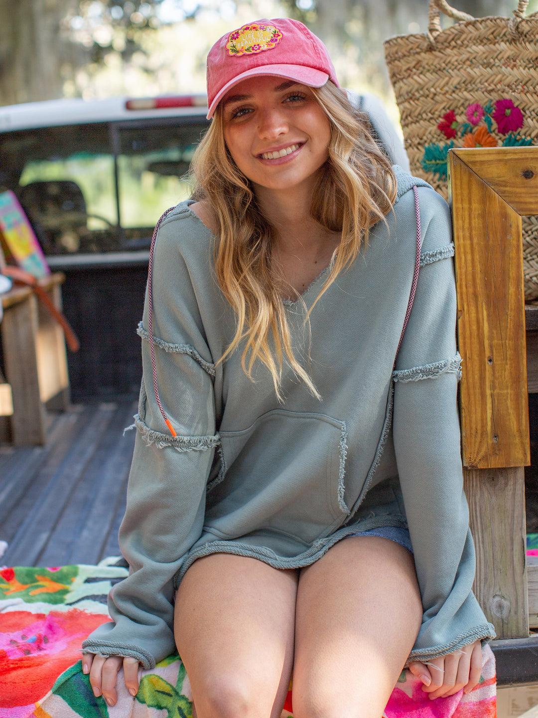 Cotton Weekend Hoodie - Light Grey Product Image