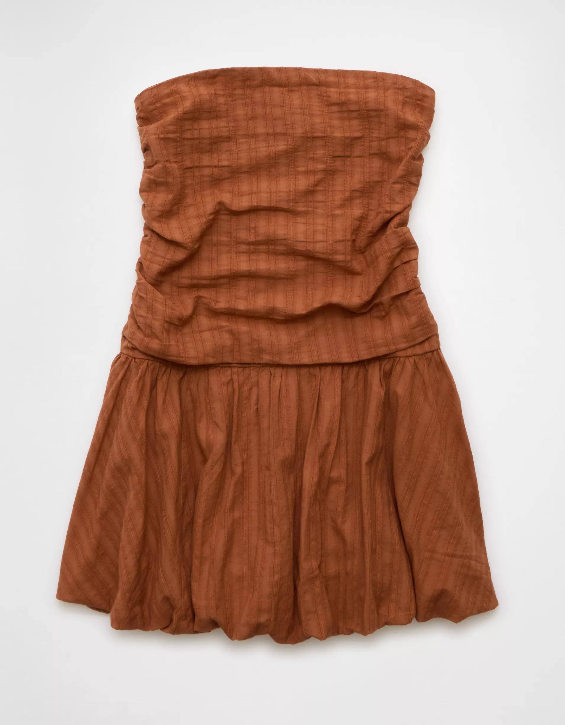AE Strapless Drop Waist Bubble Dress Product Image