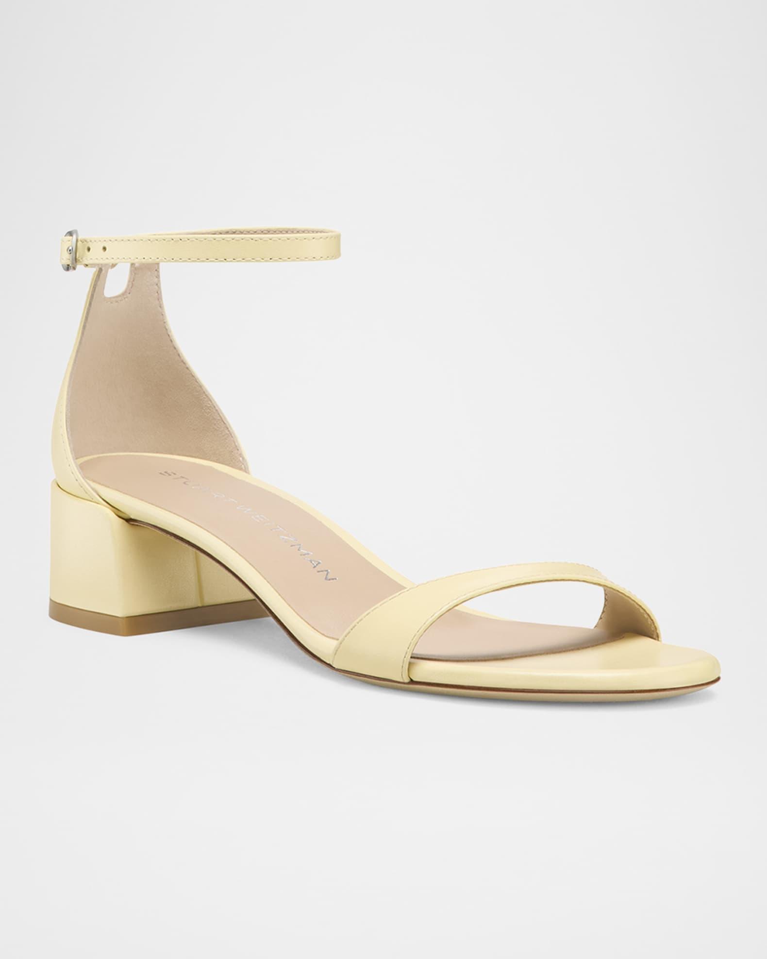 Nudist Leather Ankle-Strap Sandals Product Image