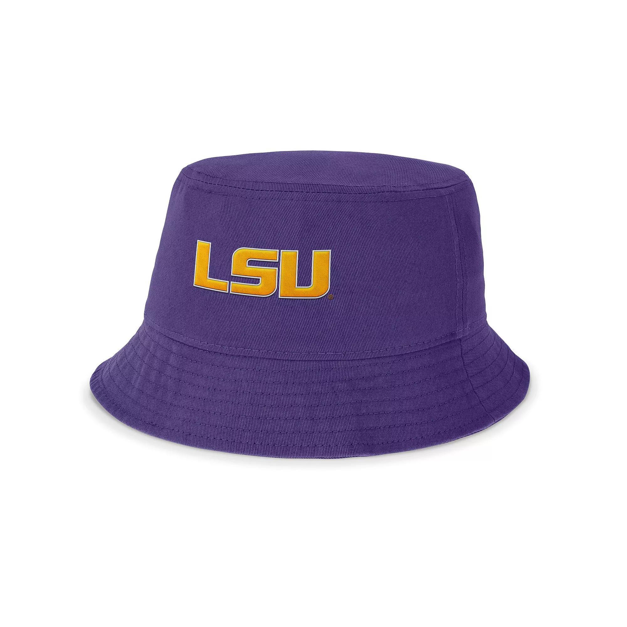Men's Nike Purple LSU Tigers Local Apex Bucket Hat, Size: Small Product Image