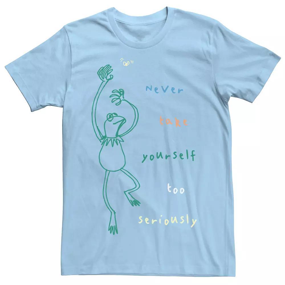 Men's Muppet Serious Doodle Line Art Tee, Size: XXL, Light Blue Product Image