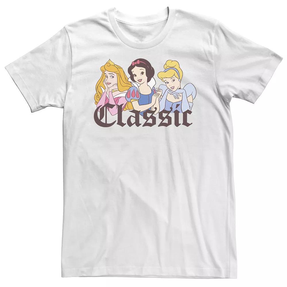 Big & Tall Disney Princess Classic Group Shot Tee, Men's, Size: 3XL Tall, White Product Image