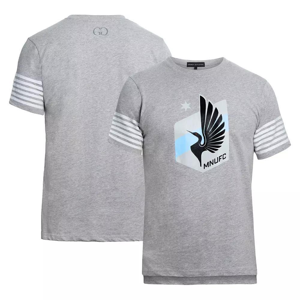 Men's Grungy Gentleman Gray Minnesota United FC T-Shirt, Size: Large, Mfc Grey Product Image
