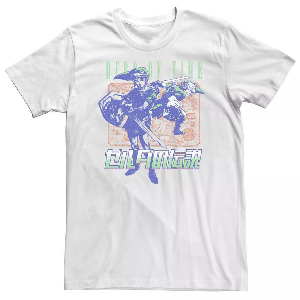 Big & Tall Nintendo The Legend Of Zelda Hero Of Time Back Vintage Tee, Men's, Size: 4XL, White Product Image