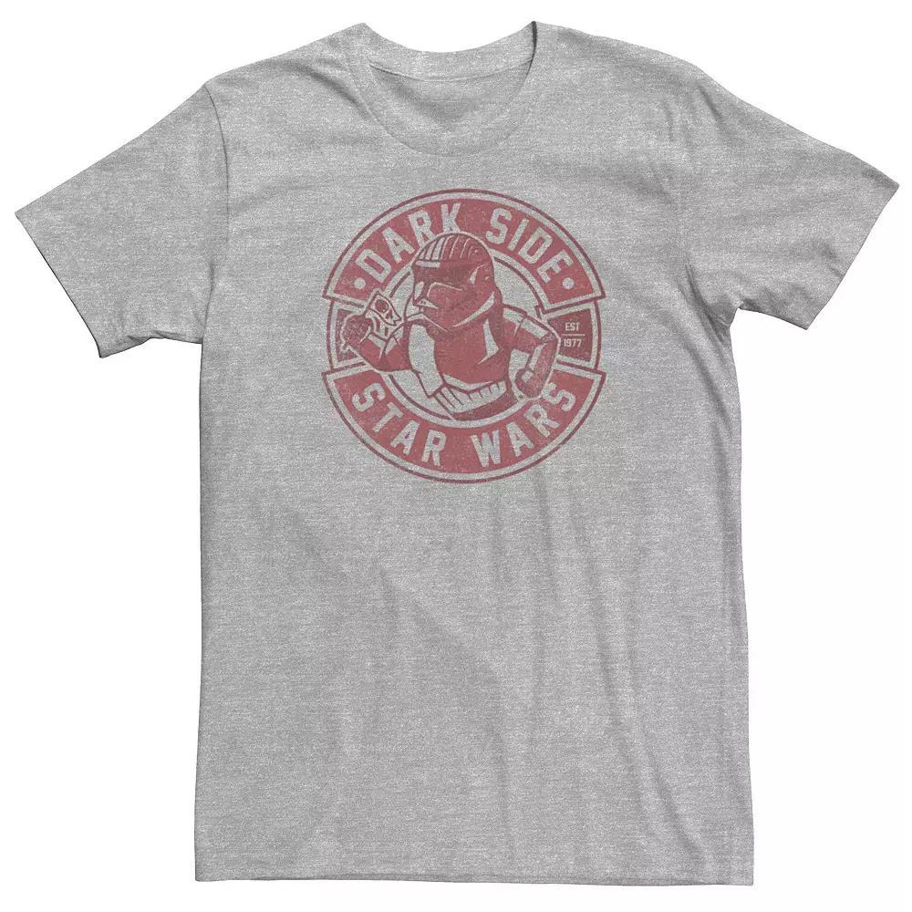 Men's Star Wars Stormtrooper Red Badge Logo Tee, Size: 3XL, Athletic Grey Product Image