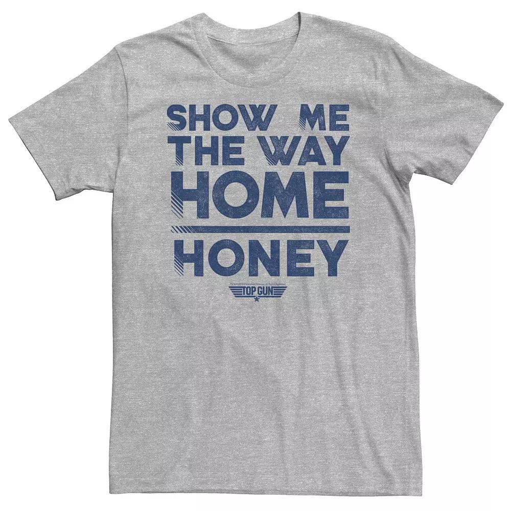 Big & Tall Top Gun Show Me The Way Home Honey Tee, Men's, Size: 3XL Tall, Athletic Grey Product Image
