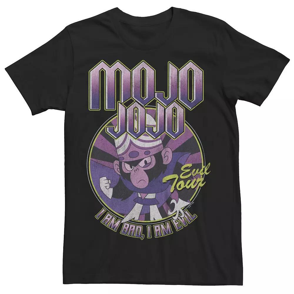Men's Powerpuff Girls Mojo Jojo Evil Tour Circle Graphic Tee, Size: Medium, Black Product Image
