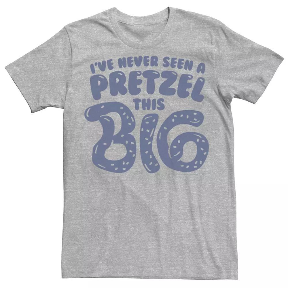 Men's Crazy Ex Girlfriend Big Pretzel Tee, Size: XXL, Athletic Grey Product Image